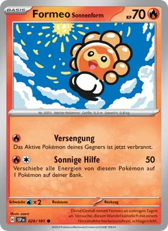 Formeo Sonnenform, Karte 020 aus Stürmische Funken
