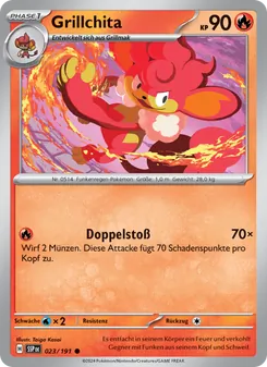 Grillchita, Karte 023 aus Stürmische Funken
