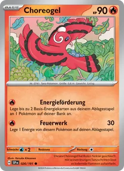 Choreogel, Karte 026 aus Stürmische Funken