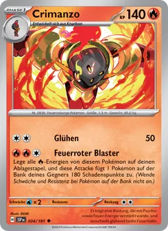 Crimanzo, Karte 034 aus Stürmische Funken