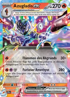 Azugladis-ex, Karte 036 aus Stürmische Funken