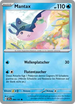 Mantax, Karte 040 aus Stürmische Funken