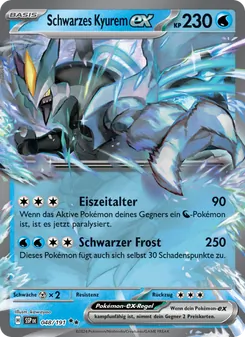Schwarzes Kyurem-ex, Karte 048 aus Stürmische Funken