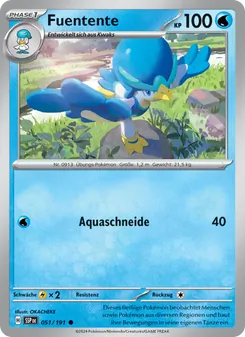 Fuentente, Karte 051 aus Stürmische Funken