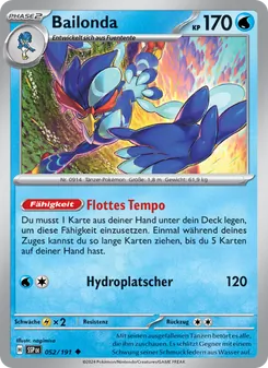 Bailonda, Karte 052 aus Stürmische Funken