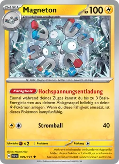 Magneton, Karte 059 aus Stürmische Funken