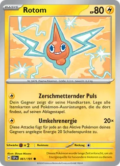 Rotom, Karte 061 aus Stürmische Funken