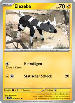 Elezeba, Karte 062 aus Stürmische Funken