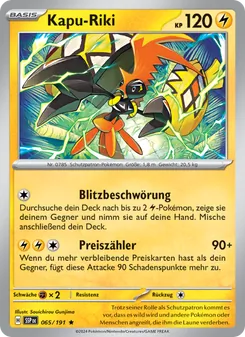 Kapu-Riki, Karte 065 aus Stürmische Funken