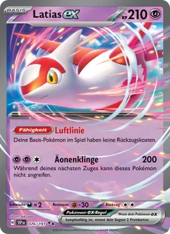 Latias-ex, Karte 076 aus Stürmische Funken