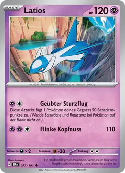Latios, Karte 077 aus Stürmische Funken