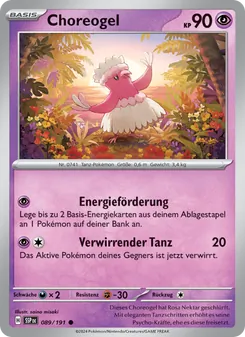 Choreogel, Karte 089 aus Stürmische Funken