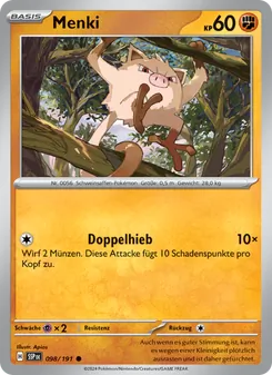 Menki, Karte 098 aus Stürmische Funken