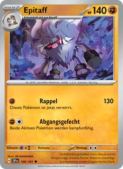 Epitaff, Karte 100 aus Stürmische Funken