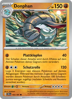 Donphan, Karte 103 aus Stürmische Funken