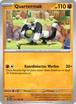 Quartermak, Karte 111 aus Stürmische Funken
