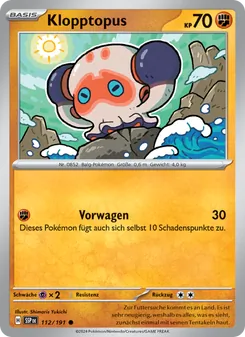 Klopptopus, Karte 112 aus Stürmische Funken