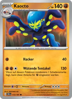 Kaocto, Karte 113 aus Stürmische Funken