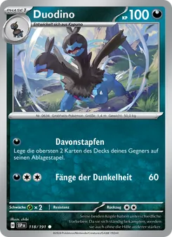 Duodino, Karte 118 aus Stürmische Funken