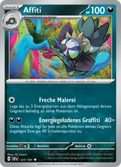 Affiti, Karte 121 aus Stürmische Funken