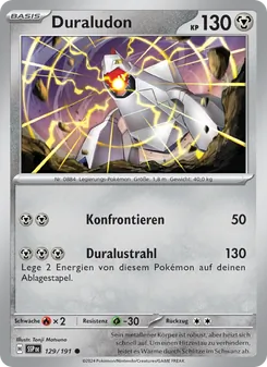 Duraludon, Karte 129 aus Stürmische Funken