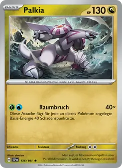 Palkia, Karte 136 aus Stürmische Funken
