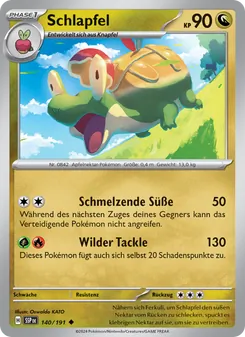 Schlapfel, Karte 140 aus Stürmische Funken