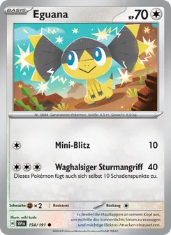 Eguana, Karte 154 aus Stürmische Funken