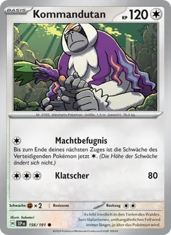 Kommandutan, Karte 156 aus Stürmische Funken