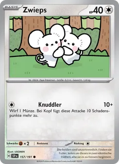 Zwieps, Karte 157 aus Stürmische Funken