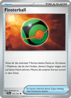 Finsterball, Karte 175 aus Stürmische Funken