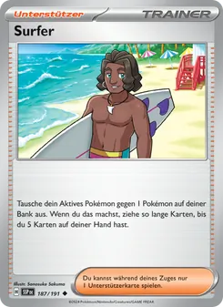 Surfer, Karte 187 aus Stürmische Funken