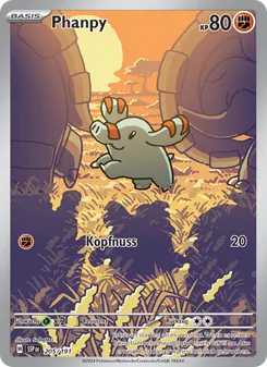 Phanpy, Karte 205 aus Stürmische Funken