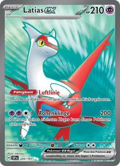 Latias-ex, Karte 220 aus Stürmische Funken