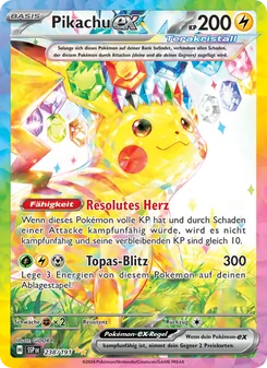 Pikachu-ex, Karte 238 aus Stürmische Funken