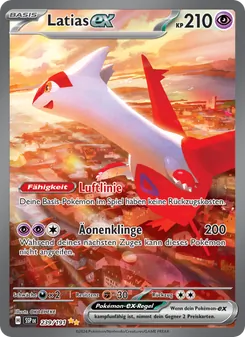 Latias-ex, Karte 239 aus Stürmische Funken