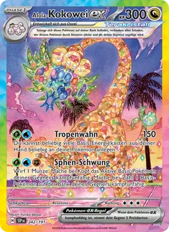 Alola-Kokowei-ex, Karte 242 aus Stürmische Funken