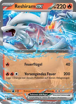 Reshiram-ex, Karte 030 aus Reisegefährten