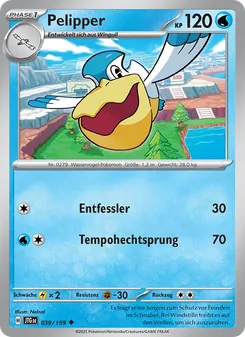 Pelipper, Karte 039 aus Reisegefährten