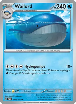 Wailord, Karte 041 aus Reisegefährten