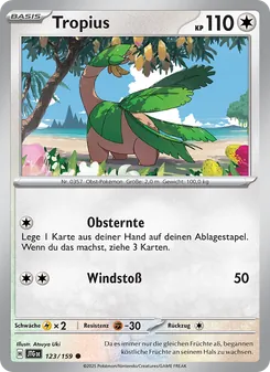 Tropius, Karte 123 aus Reisegefährten