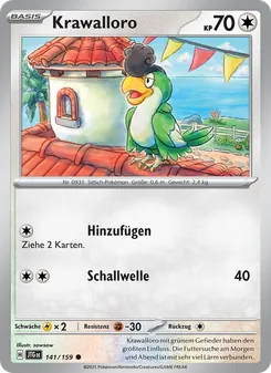 Krawalloro, Karte 141 aus Reisegefährten
