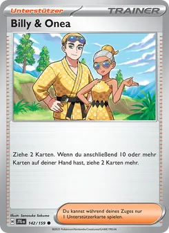 Billy & Onea, Karte 142 aus Reisegefährten