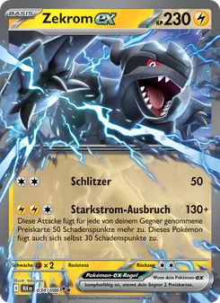 Zekrom-ex, Karte 034 aus Schwarze Blitze