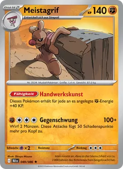 Meistagrif, Karte 049 aus Schwarze Blitze