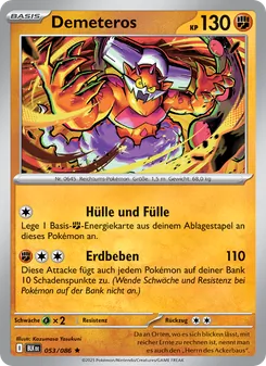 Demeteros, Karte 053 aus Schwarze Blitze