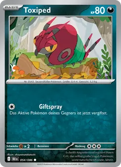 Toxiped, Karte 054 aus Schwarze Blitze
