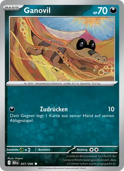 Ganovil, Karte 057 aus Schwarze Blitze