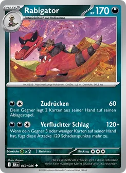 Rabigator, Karte 059 aus Schwarze Blitze