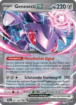 Genesect-ex, Karte 067 aus Schwarze Blitze